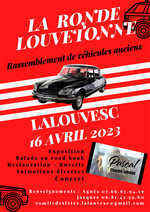 Exposition de véhicules à Lalouvesc - Dimanche 16 avril 2023
